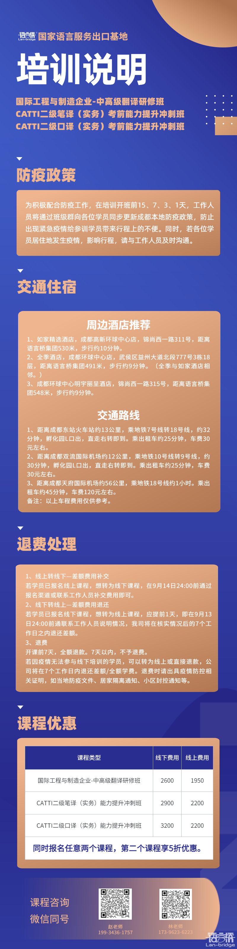語(yǔ)言橋CATTI口筆譯培訓(xùn)班課程相關(guān)說明